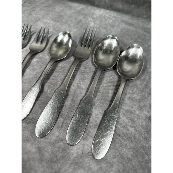 Georg Jensen Mitra Stainless Steel Flatware Forks Spoons - Picture 1 of 7
